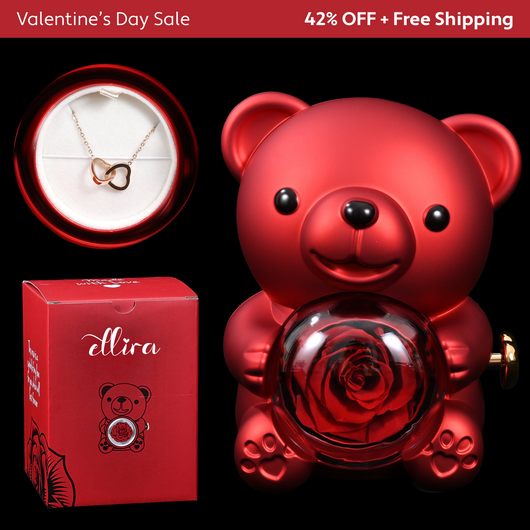 Eternal Rose Bear Gift Set